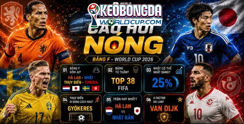 Những câu hỏi nóng về bảng F World Cup 2026