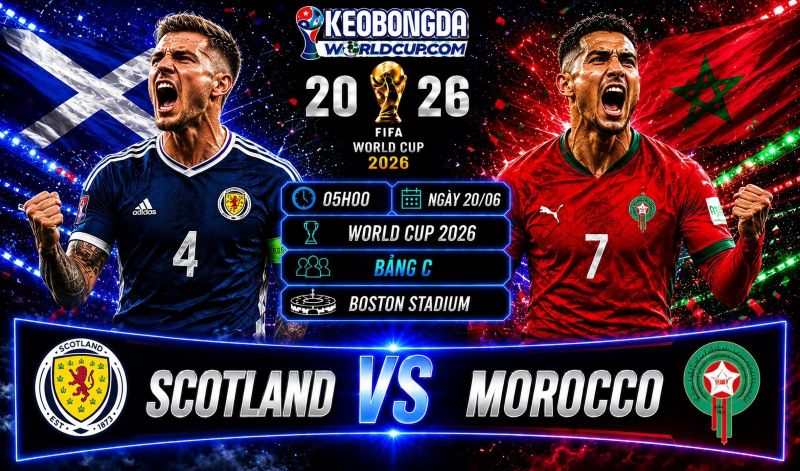 Soi kèo Scotland vs Morocco, 05h00 ngày 20/06, World Cup