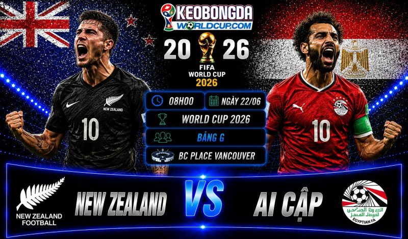 Soi kèo New Zealand vs Ai Cập, 08h00 ngày 22/06, World Cup