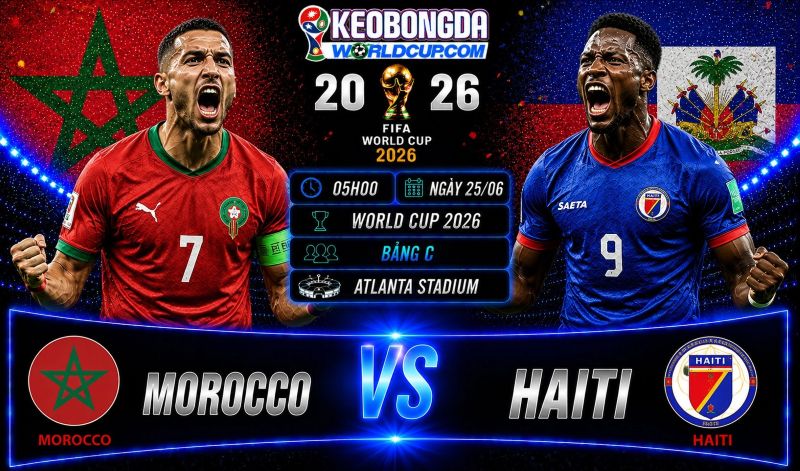 Soi kèo Morocco vs Haiti, 05h00 ngày 25/06, World Cup 2026